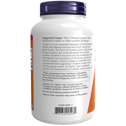 NOW Foods Inositol Powder - 8 oz.