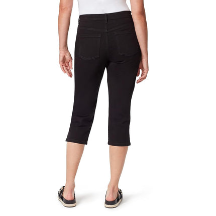 Gloria Vanderbilt Womens Amanda Capri Jean, Black, 10