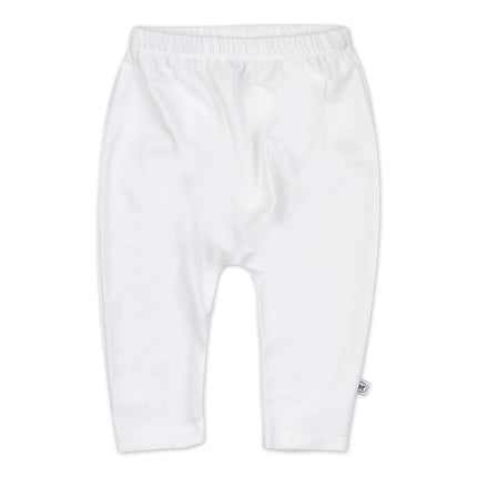 HonestBaby Multipack Harem Pants Corte Holgado Pantalones sin Cierre 100% Algodón Orgánico para Bebés, Niños y Niñas, Unisex, Paquete de 4 Blanco Brillante, Recién Nacido