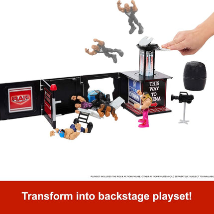 Mattel WWE Knuckle Crunchers 2-in-1 Microphone & Playset