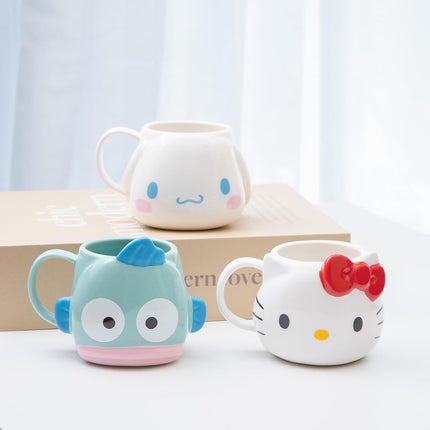 Skater CHMGD4-A Hello Kitty Sanrio Ceramic Mug, 13.8 fl oz (390 ml), Die Cut