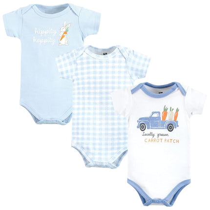 Hudson Baby Baby Cotton Bodysuits, Carrot Patch Truck, 3-6 Months