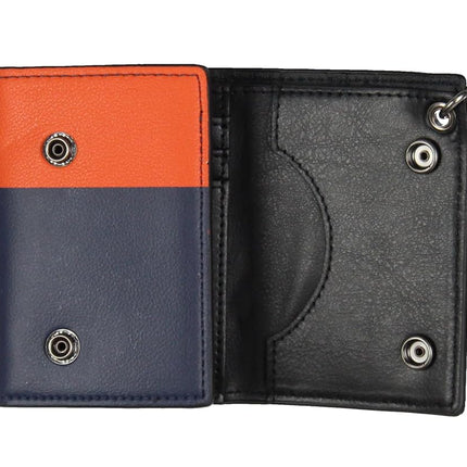 Bioworld Dragon Ball Z Anime Son Goku Tri-Fold Snap Closure Chain Wallet