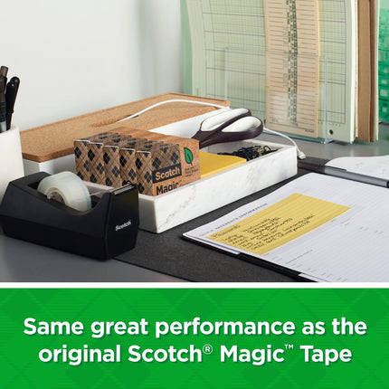 Scotch MMM81224P Magic Greener Tape 3/4"x900" 1" Core 24 Rolls/Pack