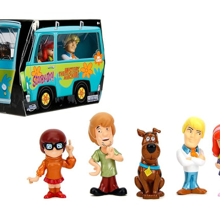Jada Toys - MetalFigs 2.5" Scooby-Doo! 5-Pack – Shaggy, Scooby, Daphne, Velma, Fred – Die-Cast Figures – Collectible Display – Ages 8+