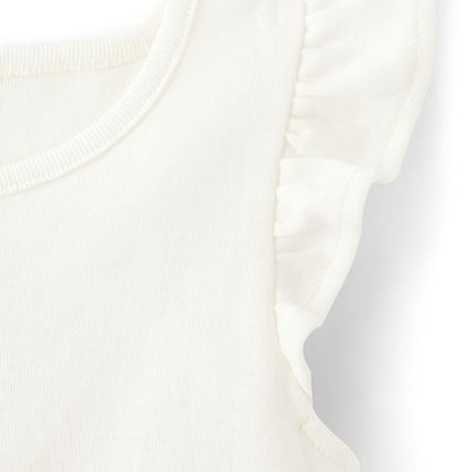 Gymboree Girls' and Toddler Embroidered Short Sleeve Dress, Simply White Chambray, 7