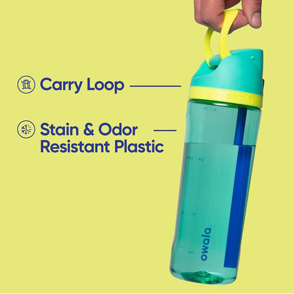 Owala FreeSip Tritan Popper Bottle with Built-in Straw 735ml - Shy Marshmallow 735ml