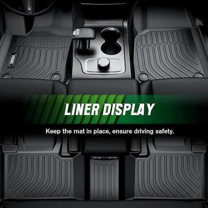VIWIK Floor Mats for 2020-2023 Corolla Sedan (NOT Fit Hybrid/4 Door Hatchback), Car Mats All Weather Custom Floor Liners Full Set Include 1st and 2nd Row Front & Rear, Automotive Floor Mats TPE Black