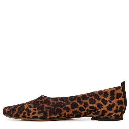 Franco Sarto Women's Vana Flat, Whiskey Brown Animal Print, 6