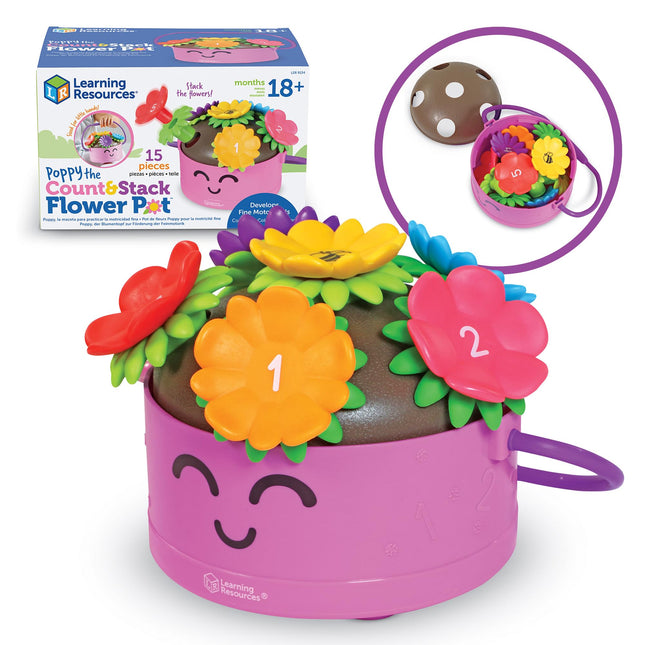 Learning Resources Poppy the Count & Stack Flower 