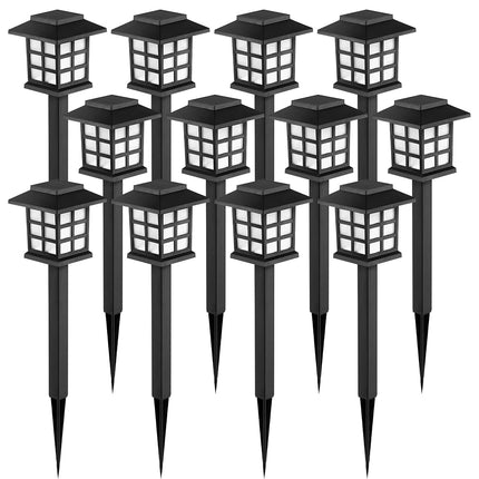 GIGALUMI Solar Lights Outdoor Garden, 12 Pack Sola