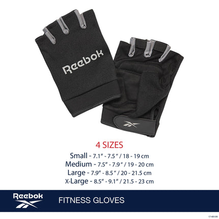 Reebok Classic Gloves for Men and Women - Breathable, Lightweight, Fitness and Weightlifting Gloves for Workout, Crossfit, Cycling and Home Exercise