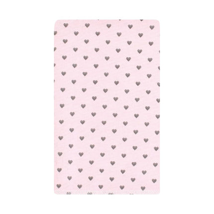 Hudson Baby Unisex Baby Cotton Flannel Burp Cloths, Farm Friends Pink 10-Pack, One Size