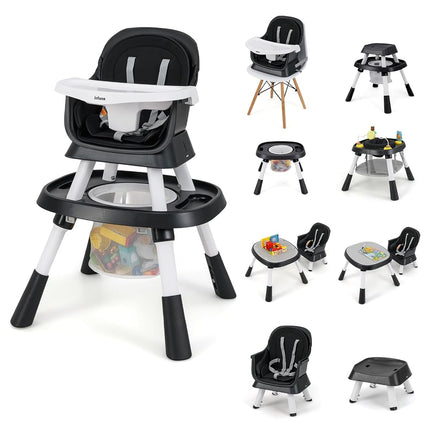INFANS 9 in 1 High Chair, Convertible Baby Highcha