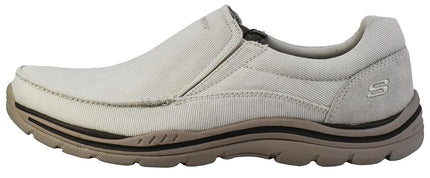 Skechers Mocasines sin Cordones de Hombre Expected Avillo, Ajuste Relajado, Natural, 10 UK
