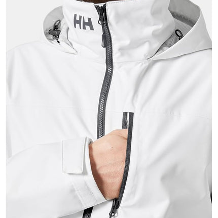 Helly Hansen Men's Crew Hooded Midlayer Jacket 2, White, 3XL