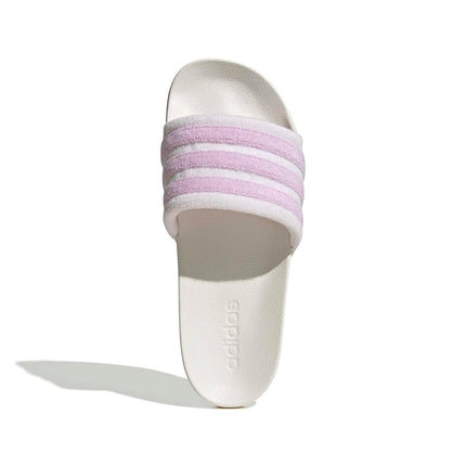 adidas Unisex ADILETTE NOSHOWER SLIDES, core white/bliss lilac/almost pink, 4 UK