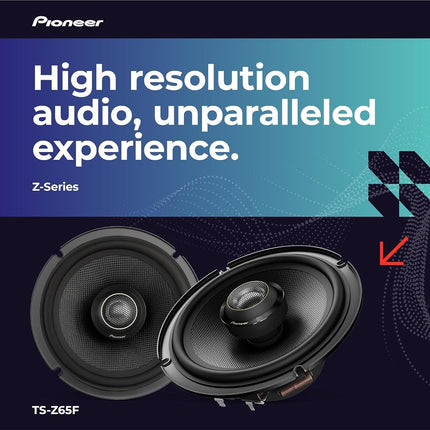 Altavoces coaxiales de rango completo de 2 vías PIONEER TS-Z65F de 6.5"