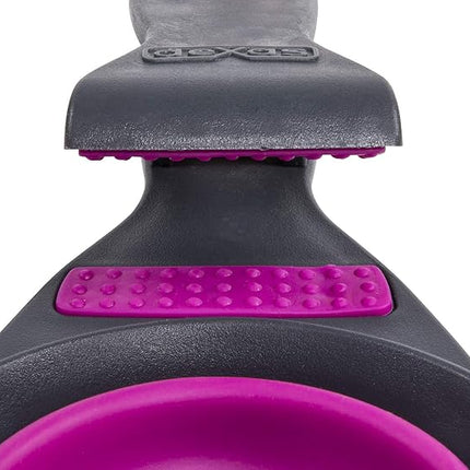 Dexas Pets Collapsible KlipScoop Collapsible Dry Dog Food Scoop and Dog Food Bag Clip, 1 Cup Capacity, Fuchsia