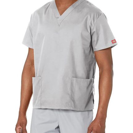 Dickies Men's Signature V-Neck Scrubs Shirt Medica