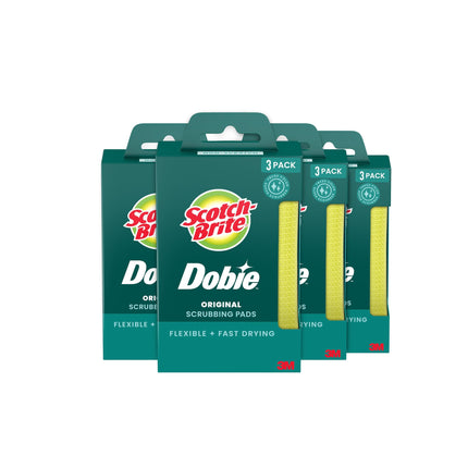 Scotch-Brite Cleaning pad, Yellow, 12 Count