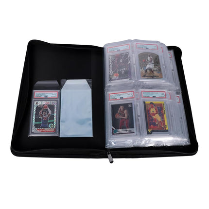 Rayvol PSA-Sized Slab Binder, Graded Card Binder for 40 PSA Slabs With 40 Sleeves, 4 Pockets Top Loading Card Holder Storage Album