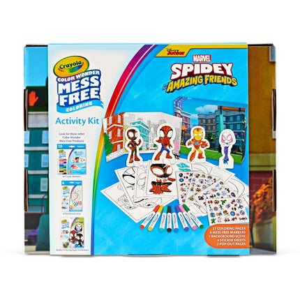 Crayola Color Wonder Spidey and His Amazing Friends Kit, Mess Free Coloring, Spiderman Coloring Pages & Stickers, Spiderman Gift