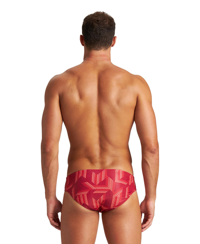 ARENA Puzzled, slip de bain pour garçons et hommes - Maillot de bain de style slip pour la pratique de la natation, décontracté ou de compétition