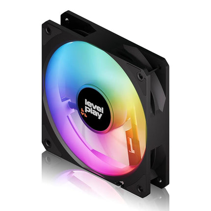 Ventilador Levelplay CF120 ARGB 120mm PWM 4 pines RGB direccionable 3 pines Ventilador de rendimiento individual