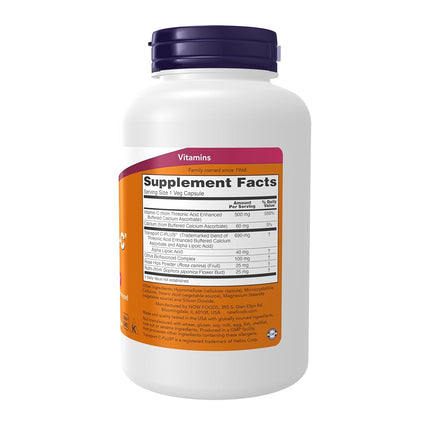 NOW AlphaSorb-C 500 mg,180 Capsules