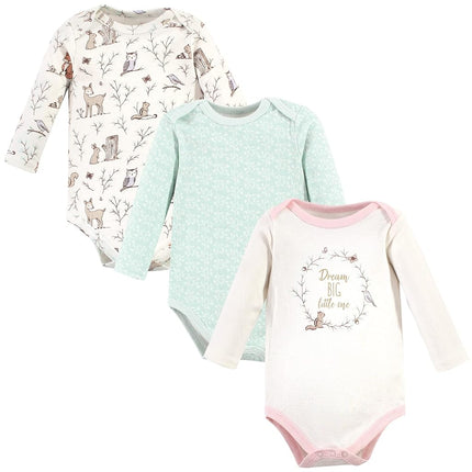 Bodysuits de Algodón Unisex para Bebé Hudson Baby, Diseño Sueño Bosque Encantado, 3-6 Meses