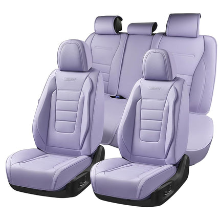 Coverado Car Seat Covers Full Set, Nappa Leather S