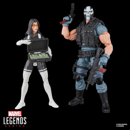 Marvel Legends Series Madame Masque and Crossbones Action Figures, Gold, Black, Red