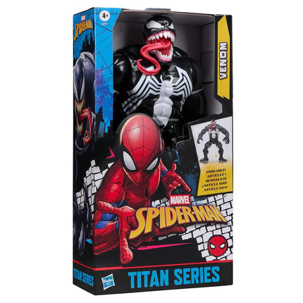 Marvel Spider-Man Titan Series Venom Deluxe Action Figure (Scale 30 cm), Superhero Toy for Children from 4 Years