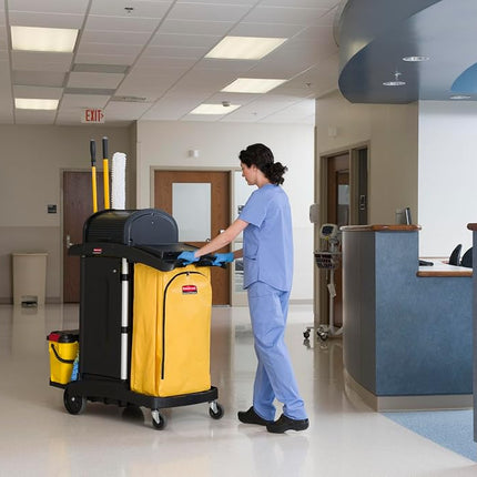 Rubbermaid Commercial High Capacity Cleaning Cart Bag, 34 Gallon, Yellow, 1966881