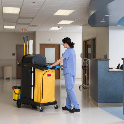 Rubbermaid Commercial High Capacity Cleaning Cart Bag, 34 Gallon, Yellow, 1966881
