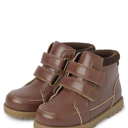 Bota corta de tobillo para niños y pequeños Gymboree, café clásico, 5 de niño