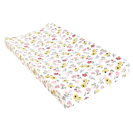Housse de matelas à langer Hudson Baby Unisexe, motif floral peint, taille unique