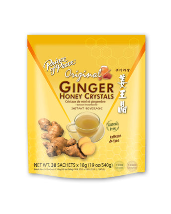 Prince of Peace Ginger Honey Crystals, 18gX30 Pack