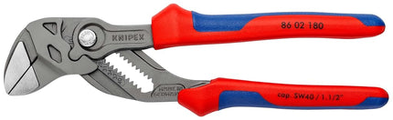 Knipex 86 02 180 Plier Wrenches, Red/Blue