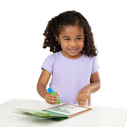 Melissa & Doug Water WOW! Carnet de coloriage magique de la jungle avec stylo à eau | Livre de coloriage pour enfants de 3, 4, 5, 6, 7 ans | Jouets de voyage pour tout-petits en avion Activités pour enfants - Certifié FSC
