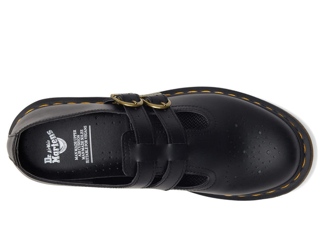 Dr. Martens Ballerines Mary Jane véganes 8065 pour femme, Black Felix Rub Off, 9