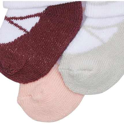 Hudson Baby Calcetines de Felpa y Algodón Rico para Bebés Niñas, Borgoña Ballet, 6-12 Meses