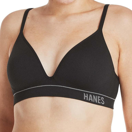 Hanes Women's Originals Contour Wireless, Black, X