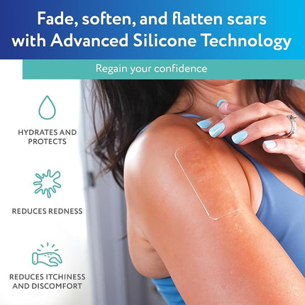 ScarAway Scaraway Clear Silicone Scar Sheets, 6 Count