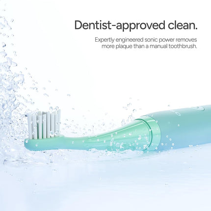 Ordo Sonic Lite | Sonic Toothbrush with 35,000 Pulses/Min | Electric Toothbrush for Adults | Dual Modes | 5+ Weeks Battery | Smart Timer | Waterproof | USB-C Sage