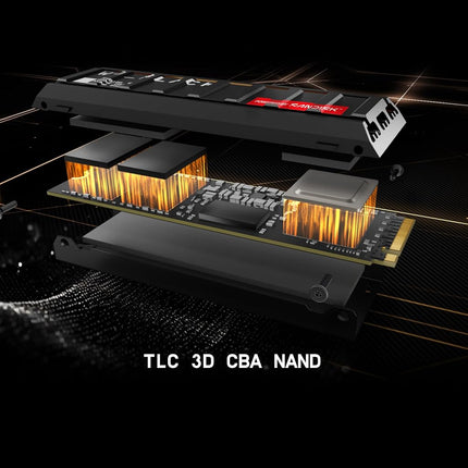 WD_BLACK SN8100 PCIe Gen 5 NVMe SSD 1TB (Up to 14,900MB/s read speed, Up to 11,000MB/s write speed, M.2 2280 with Heatsink, Next Gen TLC 3D NAND Technology) POWERED BY SANDISK