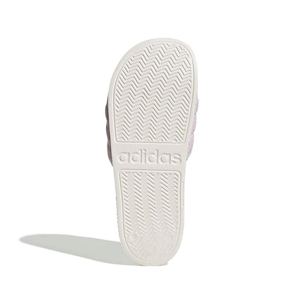 adidas Unisex ADILETTE NOSHOWER SLIDES, core white/bliss lilac/almost pink, 4 UK