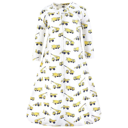 Gigoteuse unisexe en jersey de coton à manches longues Hudson Baby, motif chantier, 6-12 mois