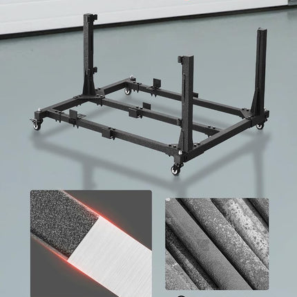 VEVOR Jeep Door Storage Cart, 4 Doors Moveable Storage Cart Rack with Thickened Rubber Cushion, Sturdy Car Door Holder Cart Fit for Jeep Wrangler JK JKU JL Gladiator